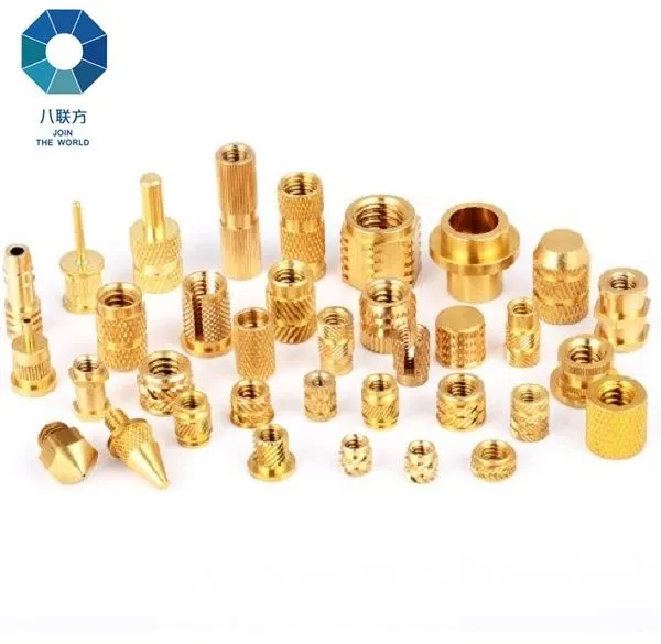  knurled brass threaded insert nut  (2)