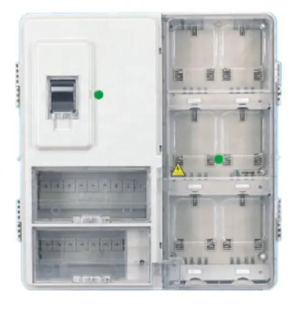 Cajas de contadores eléctricos para exteriores para 6 contadores de electricidad monofásicos